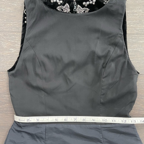 NWT Dress by Alice + Olivia Black Velvet Lindsey Pouf Dress (Sz 4) - Picture 13 of 13